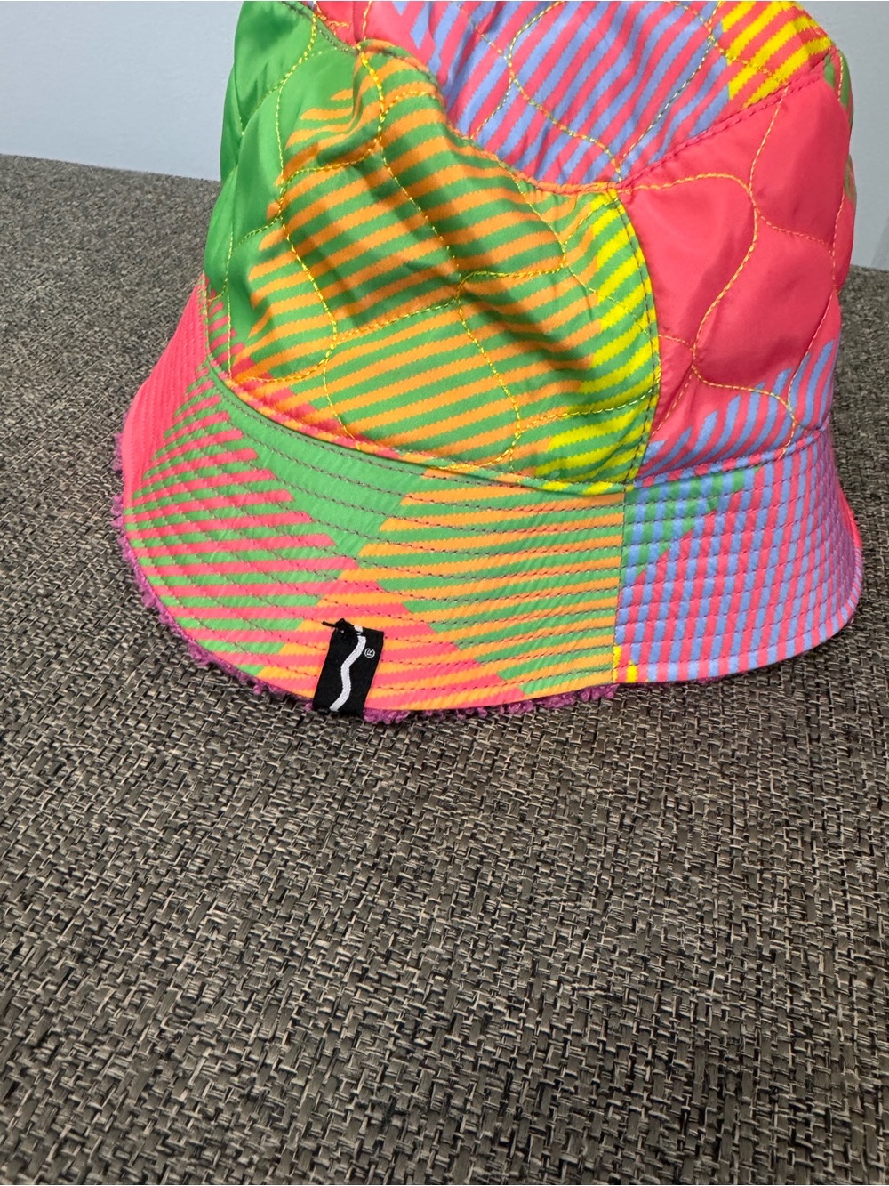 Kids Colorblock Patchwork Bucket Hat - Multicolor - Picture 2 of 3